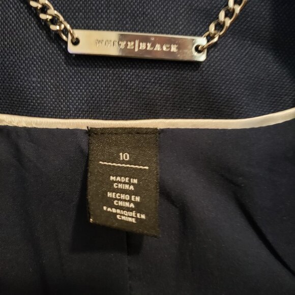 (EUC) White House Black Market Linen-Blend Dobby Vest (Size 10) - Picture 10 of 10